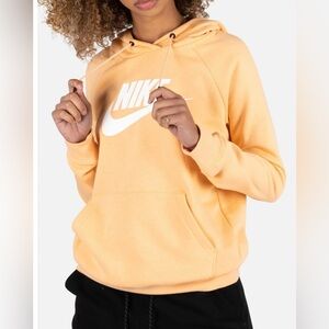 Nike Pullover Hoodie in Light Orange